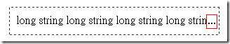 CSS 的 text-overflow 屬性效果 (IE)