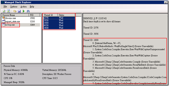 Managed Stack Explorer for IIS6